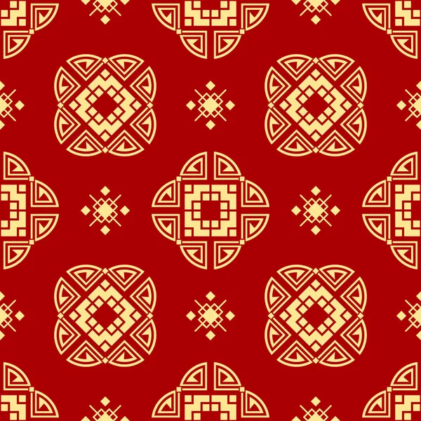 Яркий Праздничный Фон Китайском Стиле Печати Текстиля Оберточной Бумаги Вектор — стоковый вектор