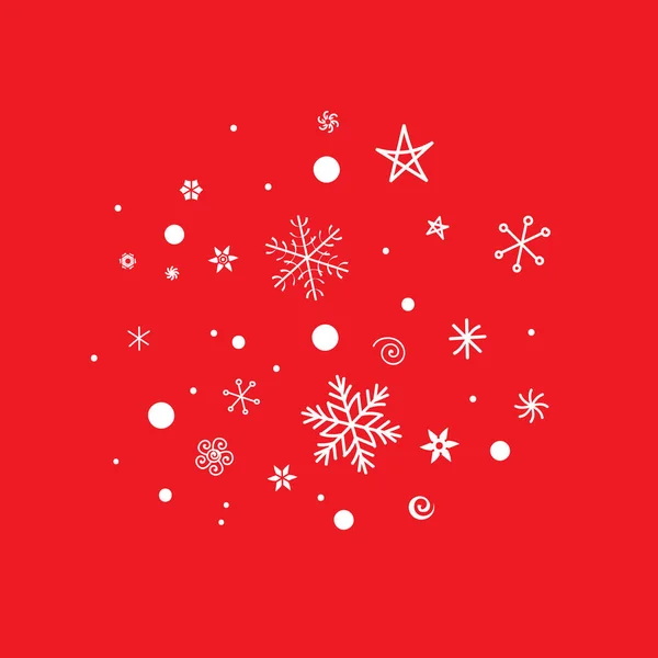 Christmas Red Background You Can Repaint Any Color Vector Printing — Stock Vector