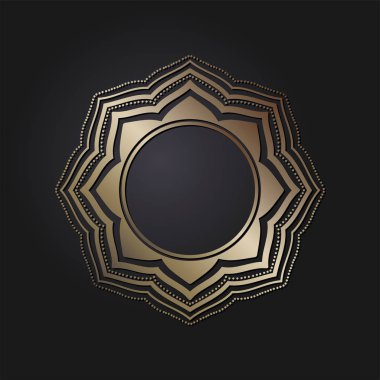 Dekoratif yuvarlak çerçeve tasarımı ile soyut çiçek süsleme için. Daire kare. Bir şablon baskı kartpostallar, davetiyeler, kitaplar, tekstil, gravür, ahşap mobilyalar, sıcak dövme. Vektör.