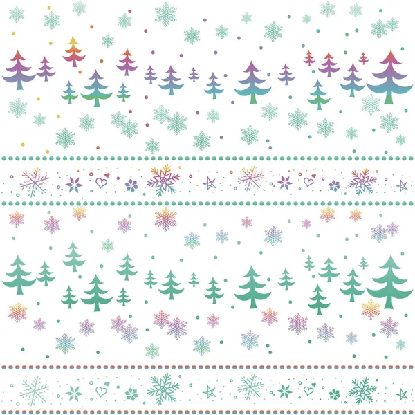 Fără Sudură Fundal Luminos Crăciun Fulgi Zăpadă Desen Liber Vector — Vector de stoc