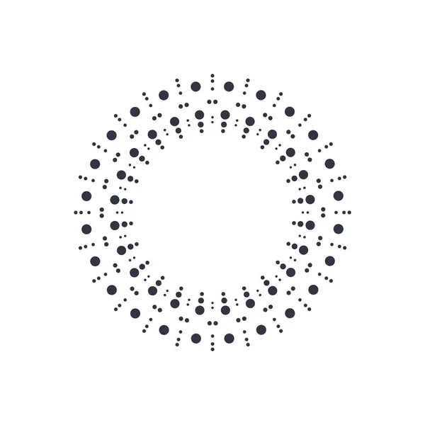 Dekorační Kolo Rám Pro Design Abstraktní Květinový Ornament Rámeček Kruh — Stockový vektor