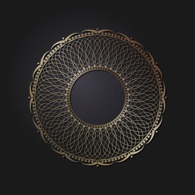 Dekoratif yuvarlak kare soyut çiçek desenli tasarım için ayarlayın. Daire kare. Şablonları için yazdırma kartpostallar, davetiyeler, kitap, tekstil, gravür, ahşap mobilyalar, sıcak dövme. Vektör