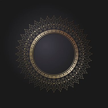 Dekoratif yuvarlak kare soyut çiçek desenli tasarım için ayarlayın. Daire kare. Şablonları için yazdırma kartpostallar, davetiyeler, kitap, tekstil, gravür, ahşap mobilyalar, sıcak dövme. Vektör