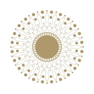 Dekoratif yuvarlak kare soyut çiçek desenli tasarım için ayarlayın. Daire kare. Şablonları için yazdırma kartpostallar, davetiyeler, kitap, tekstil, gravür, ahşap mobilyalar, sıcak dövme. Vektör