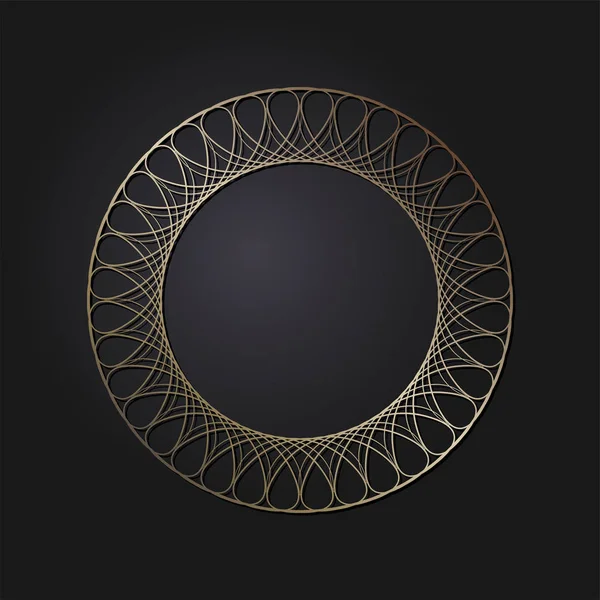 Dekoratif yuvarlak kare soyut çiçek desenli tasarım için ayarlayın. Daire kare. Şablonları için yazdırma kartpostallar, davetiyeler, kitap, tekstil, gravür, ahşap mobilyalar, sıcak dövme. Vektör