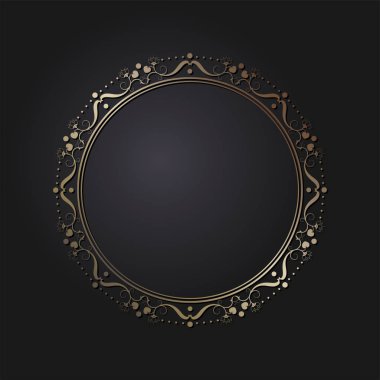 Dekoratif yuvarlak çerçeve çiçek süsleme ile tasarımı için. Daire kare. Bir şablon baskı kartpostallar, davetiyeler, kitaplar, tekstil, gravür, ahşap mobilyalar, sıcak dövme. Vektör.