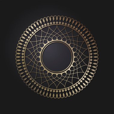 Dekoratif yuvarlak çerçeve çiçek süsleme ile tasarımı için. Daire kare. Bir şablon baskı kartpostallar, davetiyeler, kitaplar, tekstil, gravür, ahşap mobilyalar, sıcak dövme. Vektör.