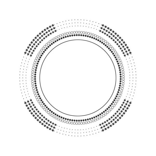 Dekoracyjne Ażurowe Okrągłe Ramki Złotym Abstrakcyjnym Wzorem Czarnym Tle Okrągły — Wektor stockowy