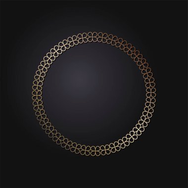 Soyut desenli 46-15-renk-dairesel desenli dekoratif yuvarlak tasarım çerçevesi. Dairesel bir çerçeve. Baskı kartları, davetiyeler, kitaplar, tekstil, gravür, ahşap mobilyalar, sahtecilik için şablonlar. Vektör