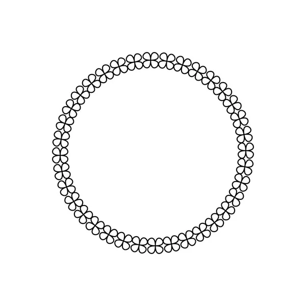 Color Circular Patterncadre Décoratif Rond Avec Motif Abstrait Cadre Circulaire — Image vectorielle