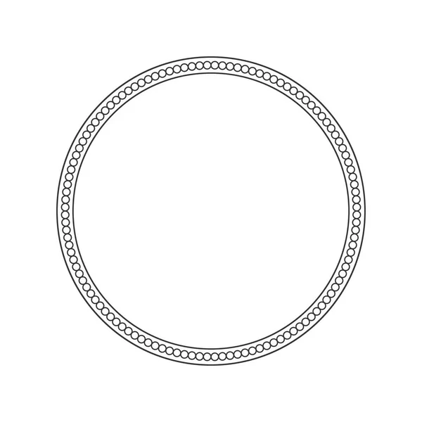 Decoratief Rond Design Frame Met Abstract Ornament Sjabloon Voor Het — Stockvector