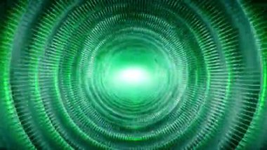 Yeşil hızlı dönen tünel