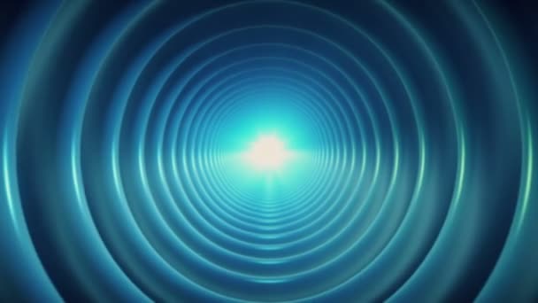 Túnel Rotativo Azul — Vídeo de Stock