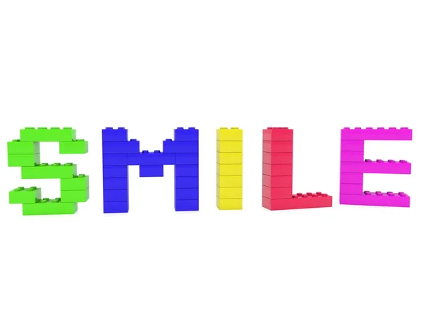 Smile Concept Construire Partir Briques Jouet Coloré — Photo