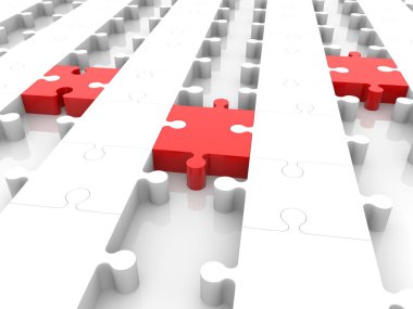 Bulmaca satırlarla kırmızı