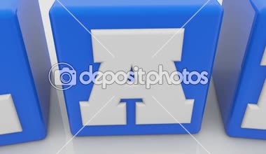 B planı ve bir kavramı mavi küpleri