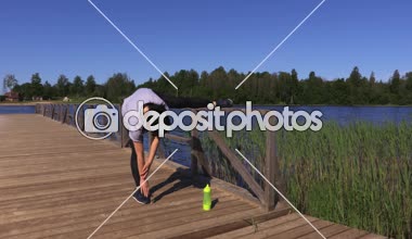 Kadın germe bacak kasları