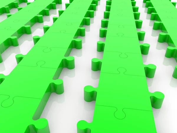 Rangées Puzzle Vert — Photo