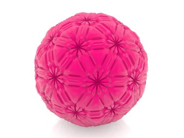 Beyaz üzerine kırmızı top