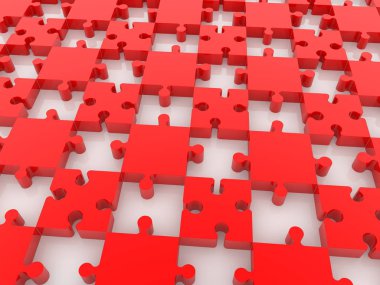 Boş alanlar ile kırmızı bulmaca