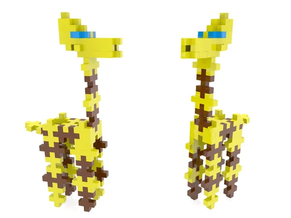 Due Giraffe Puzzle Figure — Foto Stock
