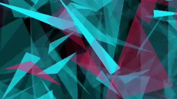 Абстрактные Треугольники Черного Цвета — стоковое видео