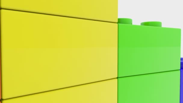 Concept de diagramme d'affaires construit à partir de briques de jouet 