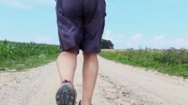 Kamera takip runner bacaklar