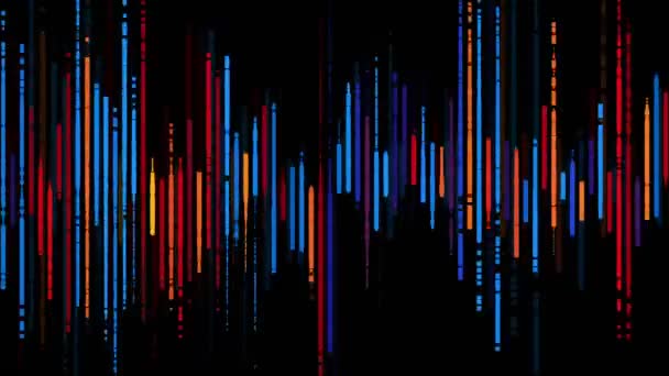 Kleurrijke Spectrum Zwart — Stockvideo