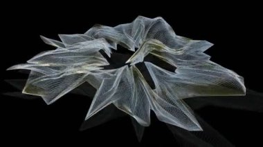 Soyut tel nesne siyah