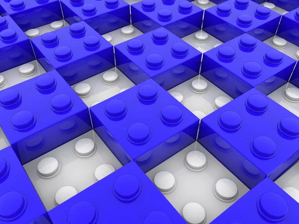 Spielsteine Blauer Und Weißer Farbe — Stockfoto