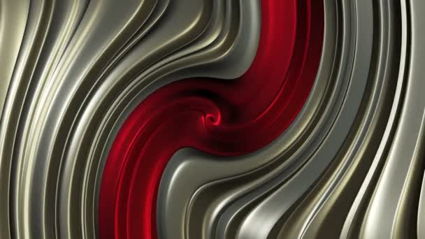 Abstracte Achtergrond Rood Metallic Kleur — Stockvideo