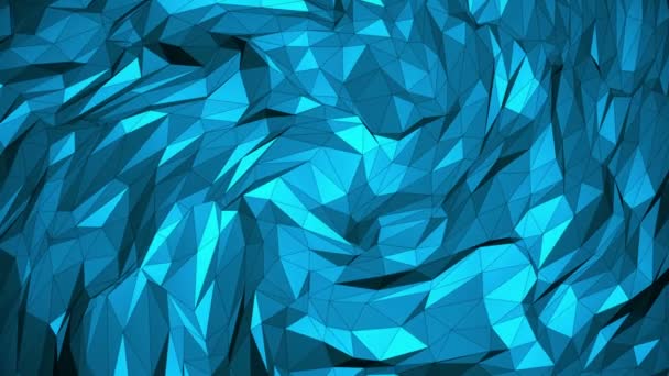 Triángulos Móviles Colores Azules — Vídeo de stock
