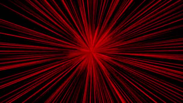 抽象的な赤色の光線を成長 — ストック動画