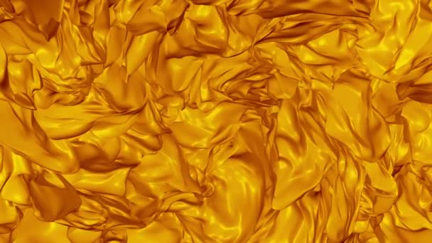 Background Abstract Moving Pieces Dark Yellow Color — Stock Video