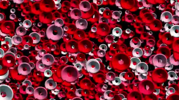 Abstract Background Red White Circles — Stock Video