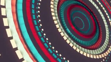 Çeşitli renklerde büyüyen daire