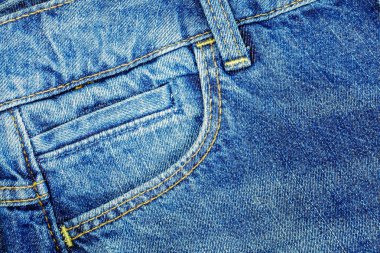 Küçük kot cebi yakın