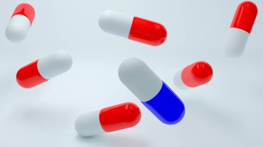 Beyaz düşen tıbbi ilaçlar