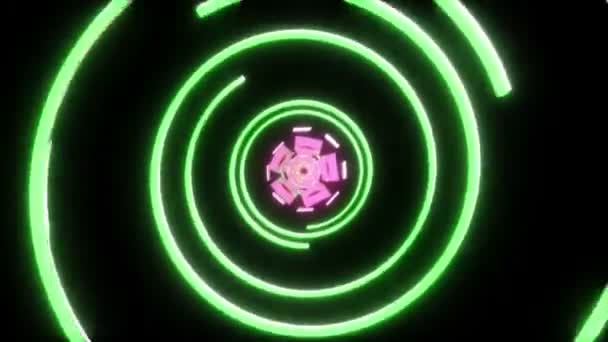 粉红色抽象隧道 — 图库视频影像