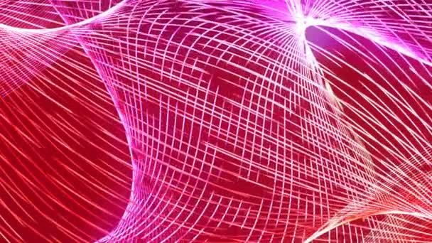 赤で抽象的な移動線 — ストック動画