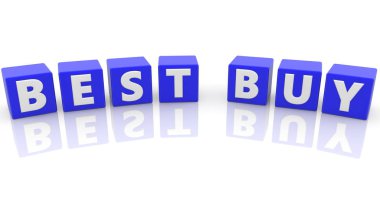 Mavi küpler üzerinde en iyi satın alma konsepti