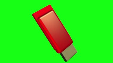 Usb Flash Sürücüyü yeşil ekranda döndürme