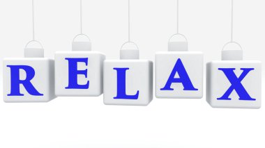 Relax konsepti ile beyaz renkli küpler asma
