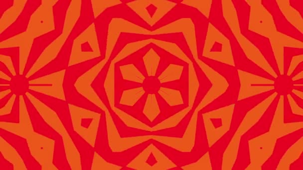 Mosaico Abstracto Color Coral Naranja — Vídeos de Stock