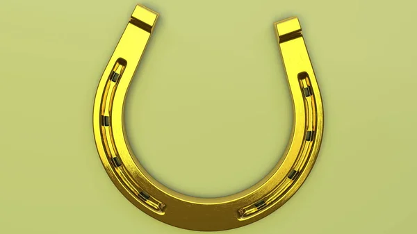 Golden Horseshoe Ljusgrön Bakgrund — Stockfoto