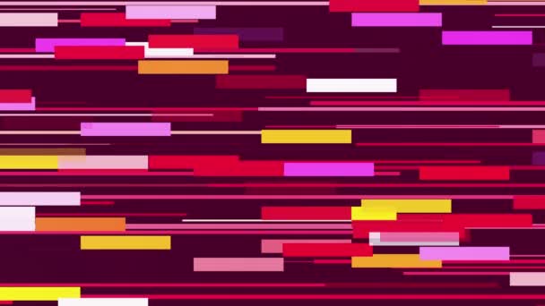 赤い色の抽象的な線と正方形の背景 — ストック動画