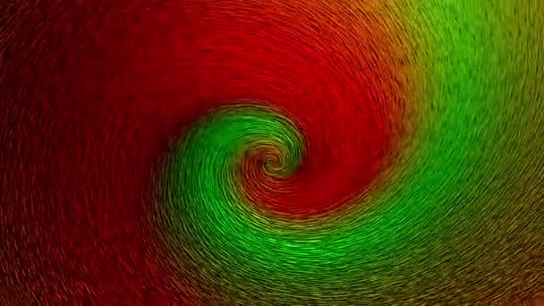 Rotazione Due Sfondo Colorato Verde Rosso — Video Stock