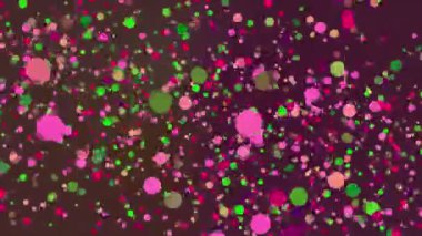 Yeşil ve mor dairelerin soyut arkaplanı