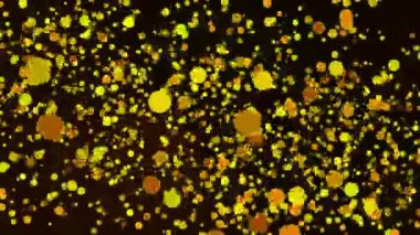 Sarı ve turuncu dairelerin soyut arkaplanı